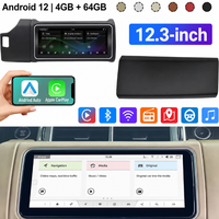 Écran de navigation Android 12 pouces pour voiture avec lecteur CD pour tableau de bord Range Rover Sport 2013 à 2017