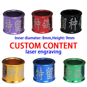 Aanpasbare 8Mm-10Mm Aluminium Duivenring Custom Duif <span class=keywords><strong>Ring</strong></span> Groothandel Duif Vogel <span class=keywords><strong>Ring</strong></span> India Voor Gebruik Buitenshuis - Product Image 3