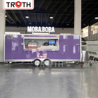 Camion de restauration mobile rose personnalisé Truth, entièrement équipé, pour la vente de glaces et de cuisine mobile, à vendre aux États-Unis