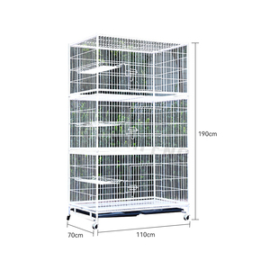 Préforme pour animaux de compagnie <span class=keywords><strong>cage</strong></span> en treillis métallique intérieur cages pour animaux de compagnie chenil pour chien trois couches cages pour animaux de compagnie, transporteurs avec taille - Product Image 4