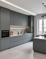 Meubles de cuisine modernes Prima Wholesale, design chinois, avec tiroirs à fermeture douce, écologiques et résistants à l'eau