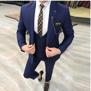 Traje de Tres Piezas para Hombre, Estilo Casual de Negocios, Nuevo, de Alta Calidad, Corte Entallado, Gran Venta - Product Image 6