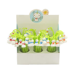 Cartoon Cute Silicone Sunny Day Doll Wind Chimes Neutral Pen Set Custom Rubber Gel Pen - Product Image 1