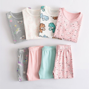 OA 60 Days OEM ODM Long Sleeve Kids Pajama Snug-Fit Apparel Comfortable Cotton Pajama Set Girls 2pc Pajama Set Girls Sleepwear - Product Image 4