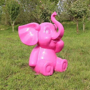 Lớn ngoài trời Vườn điêu khắc trang trí nhà máy cung cấp phim hoạt hình voi Tượng nghệ thuật trừu tượng DIY công viên trang trí - Product Image 5