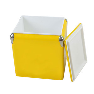 Ngoài Trời Cổ Điển Mát Cắm Trại Mát Tươi Giữ Hộp Xô Đá Kim Loại Có Thể Mát Hộp - Product Image 3