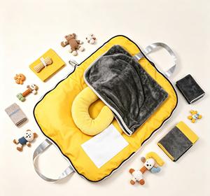 Scratch Resistant Leather Cat Bed 3-In-1 Waterproof Foldable Outdoor Pet Bed with <b>Blanket</b> & Zipper - Product Image 1