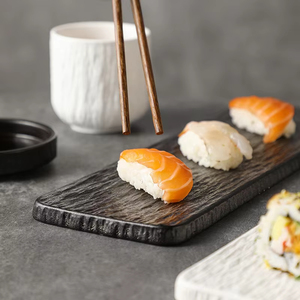 Directo de fábrica Hotel Restaurante Servicio Platos Mate Negro Sushi Plato Vajilla - Product Image 6