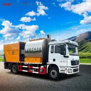Vente directe usine Shacman Delong 4x2 Camion épandeur synchrone d'asphalte 6000L et de gravier 8000L à vendre - Product Image 1