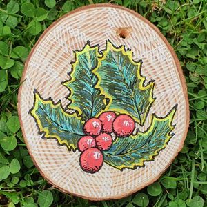 Изготовленный на заказ дизайн Diy Березовое дерево декоративное деревенское натуральное незаконченное круглое дерево ломтики краски натуральные деревянные ломтики - Product Image 5