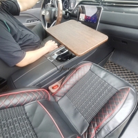 Table flottante universelle pour voiture, rotation à 360°, plateau pour ordinateur portable et nourriture, pour siège avant et arrière, installation facile et rapide, compatible avec la plupart des modèles de voitures