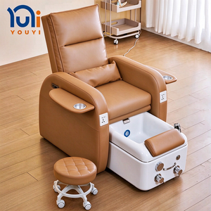 Fauteuil de pédicure OEM inclinable en cuir PU <span class=keywords><strong>avec</strong></span> bassin pour les pieds, couleur personnalisée, <span class=keywords><strong>mobilier</strong></span> de salon de manucure et <span class=keywords><strong>spa</strong></span> - Product Image 1