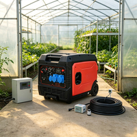 Générateur d'urgence domestique silencieux à essence 6,2 kW, double démarrage, moteur sans balais tout cuivre pour chantiers extérieurs OEM ODM
