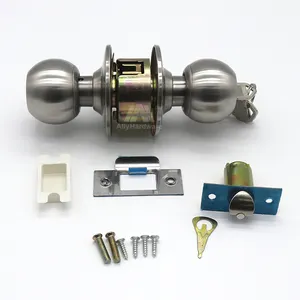 Door accessories stainless steel 201 sliding door cylinder ball lock