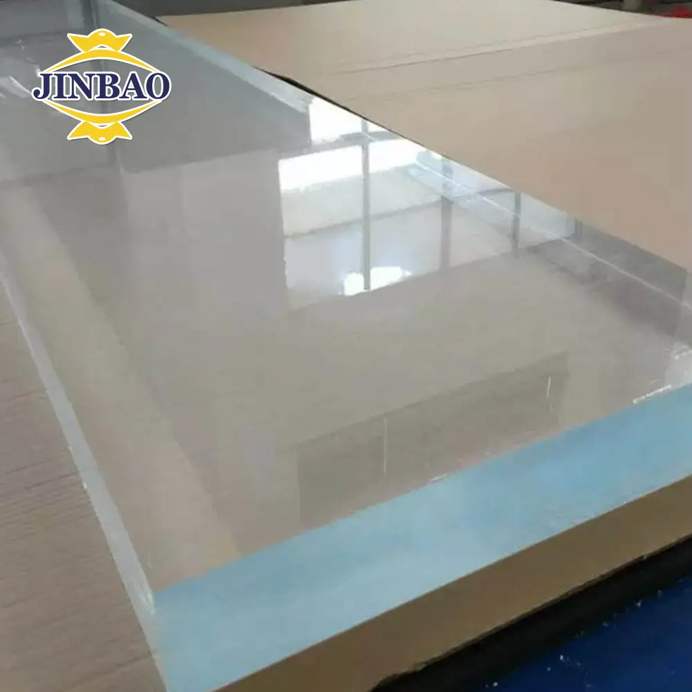 Jinbao folhas de plástico transparente, 2x3m, 3x5m, 60mm, 80mm, de acrílico