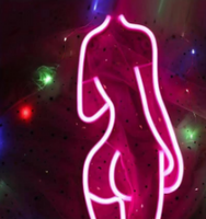 Lampe murale LED néon pour chaussures, alimentée par USB, rose, pour la maison, le commerce de détail, les centres commerciaux