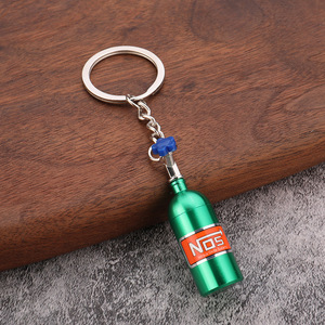 Llavero de botella de óxido <span class=keywords><strong>nitroso</strong></span>, colgante metálico para coche, estilo JDM, regalo al por mayor para hombres, suministro de fábrica - Product Image 2