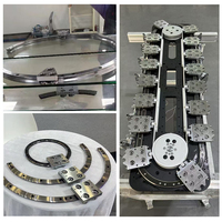 Rail de guidage linéaire incurvé de haute précision avec système de mouvement linéaire motorisé à servo-moteur pour l'automatisation, la robotique CNC