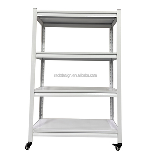 RACK DESIGN Racking Estante y estantes de pernos de metal ajustables Almacenamiento de almacén Estante de metal de servicio mediano Estante de almacenamiento de cocinas - Product Image 4