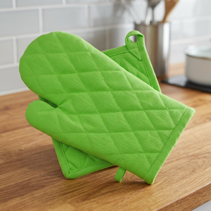 Luxury Eco-Friendly Dishwasher Safe Modern Oven Gloves Cotton Heat Protective Slip-resistant Baking Gloves ORCHID Brand for - Product Image 1