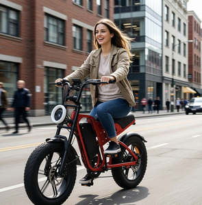 Bicicleta Eléctrica Deportiva con Doble Suspensión, Llantas para Nieve de 20*4 Pulgadas, Batería de Litio de 48V 15ah, Motor sin Escobillas en la Rueda Trasera - Product Image 5