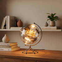 Les globes universels lumineux verticaux de 25cm de Offre Spéciale d'usine de Wellfun sont utilisés pour décorer le globe terrestre de bureau