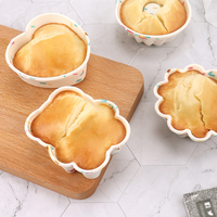 Einweg Umweltfreundliche Blumenförmige Bunte Muffin-Formen Silikon-Formen Fondant-Kuchendekoration Mousse-Kuchenformen