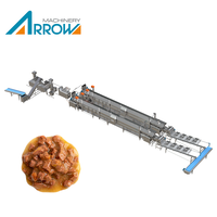 Ligne de production automatique d'aliments humides pour animaux de compagnie Shandong Arrow, équipement d'extrusion à stérilisation à la vapeur pour la fabrication d'aliments pour chiens