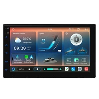 Lecteur multimédia automobile Android universel double DIN 7 pouces 8+128 Go UNISOC 7865 Dual BT Gyros Fibre-optique Sortie audio CE-XTRONS