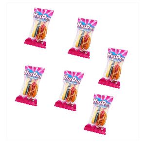 Atacado Halal Fast <span class=keywords><strong>Food</strong></span> Mini Hot <span class=keywords><strong>Dog</strong></span> Forma Suave Doce Gummy Fruit Jelly Gummy <span class=keywords><strong>Candy</strong></span> - Product Image 6