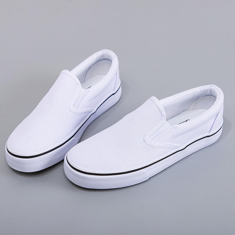 White Canvas Trainers Plain White Plimsolls Womens White Canvas