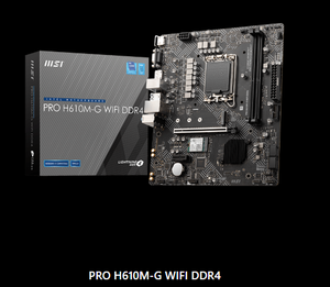 Placa base PRO H610M-G WIFI DDR4, placa base de escritorio Intel H610 LGA1700 mATX, compatible con CPU i3 i5 i7 de 12/13/14ª generación, M.2 PCIe4.0, WIFI 6 - Product Image 2