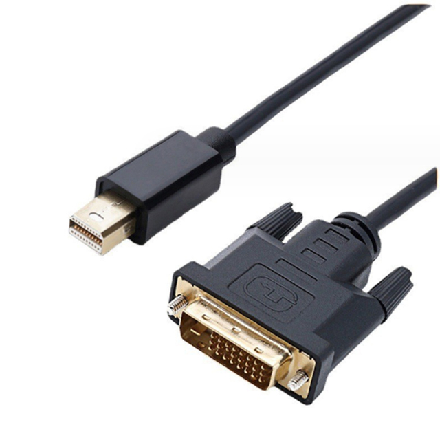 1.8m Mini Dp to Dvi Cable Thunderbolt Mini Dp to Dvi Male Converter Cable 1.8m / 6ft for Apple Macbook Pro Air