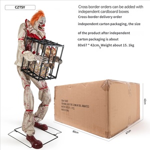 Joker <span class=keywords><strong>Animado</strong></span> Oscilante, Accesorio <span class=keywords><strong>de</strong></span> Halloween, Jaula Luminosa Eléctrica Grande, Decoración <span class=keywords><strong>de</strong></span> Terror para Festival <span class=keywords><strong>de</strong></span> Fantasmas - Product Image 5