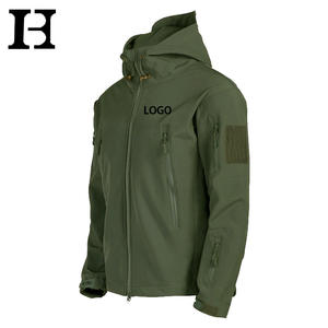 Özel etiket ile özelleştirilmiş hafif kapüşonlu standı yaka açık ceketler ön Logo düşük fiyat Unisex iş ceketler - Product Image 1