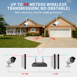 ระบบกล้องวงจรปิดไร้สาย H.265 5MP สำหรับภายนอกอาคาร พร้อมระบบตรวจจับความเคลื่อนไหว กล้องวงจรปิดรักษาความปลอดภัยกลางคืน ระบบ P2P สำหรับบ้าน ชุดกล้อง Wifi 8 ช่องทาง รุ่น WK-8HB615 - Product Image 3
