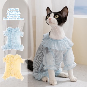 Ropa para Mascotas, Chalecos Personalizados Elegantes y Sencillos <span class=keywords><strong>de</strong></span> Lujo para Mascotas, <span class=keywords><strong>Primavera</strong></span> Verano, Transpirables, Ligeros, <span class=keywords><strong>de</strong></span> Poliéster, con Estampado Floral, Hipoalergénicos - Product Image 1