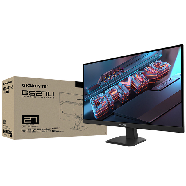 GIGABYTE GS27U  27'' Flat IPS Gaming Monitor With 3840 X 2160 (UHD) Panel Resolution 1ms (MPRT) 160Hz 350 Cd/m2 for Gaming