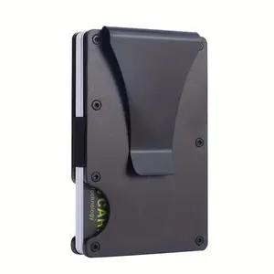 Práctico portatarjetas de billetera de metal para un almacenamiento eficiente de tarjetas en la categoría de portatarjetas