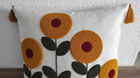 Taies d'oreiller en coton tricoté à motif uni, style rétro abstrait, pour la maison, antibactériennes, personnalisables