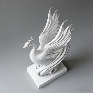 Scultura Personalizzata di <span class=keywords><strong>Fenice</strong></span> in Fibra di Vetro, Resistente alla Corrosione, Colori Personalizzabili, Grande Statua da Esterno, Decorazione Festiva, Animale - Product Image 3