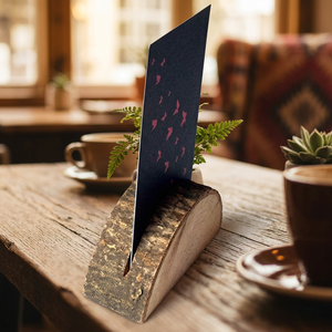 Porte-menu et porte-cartes de visite vintage en fer naturel avec fermeture à torsion pour mariage et utilisation photo, modèle Chaman India 15869 - Product Image 3