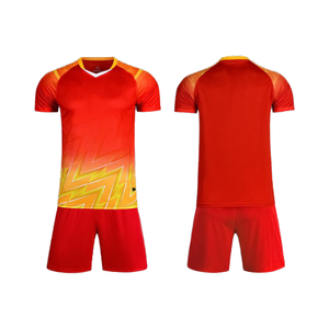 Оптовая продажа, Высококачественная Футбольная Одежда с логотипом на заказ, униформа для команды OEM, одежда из джерси с сетчатым материалом, персонализированные имена - Product Image 3