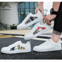 Taille 39-48 Nouvelles chaussures de skate pour hommes Mode blanche et noire Chaussures de course plates Chaussures de sport blanches Chaussures décontractées pour femmes et hommes