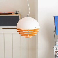 JYLINGTING Lustre moderne d'ambiance orange coucher de soleil au design vintage pour décor de restaurant café bar