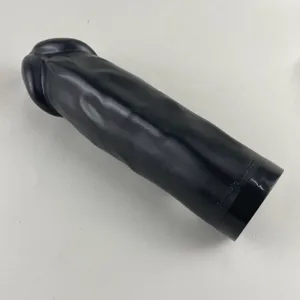 Bouteille en plastique noir HDPE de 500ml