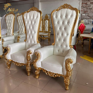 NIKA Precio <span class=keywords><strong>de</strong></span> fábrica Banquete <span class=keywords><strong>de</strong></span> bodas Rey real <span class=keywords><strong>Reina</strong></span> Amante Asiento <span class=keywords><strong>Puente</strong></span> Oro Rey Trono Silla - Product Image 1