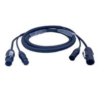 Câble Dmx Xlr 5pin 3pin vers Powercon True1 câble combiné hybride cordon d'alimentation rallonge pour l'éclairage de scène