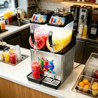 Machine à boissons glacées professionnelle à double réservoir avec commandes numériques pour des résultats de slush uniformes