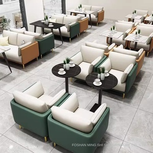Sofá <span class=keywords><strong>de</strong></span> recepción <span class=keywords><strong>de</strong></span> madera moderno para restaurante, tienda <span class=keywords><strong>de</strong></span> té <span class=keywords><strong>de</strong></span> la leche, cabina, vestíbulo <span class=keywords><strong>de</strong></span> hotel, sala <span class=keywords><strong>de</strong></span> exposiciones, área <span class=keywords><strong>de</strong></span> descanso, departamento <span class=keywords><strong>de</strong></span> ventas, negocia - Product Image 4
